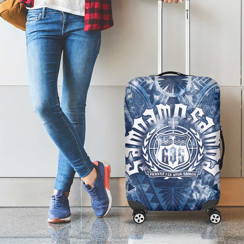 Samoa 685 Luggage Cover Polynesian Pattern Tie Dye Style