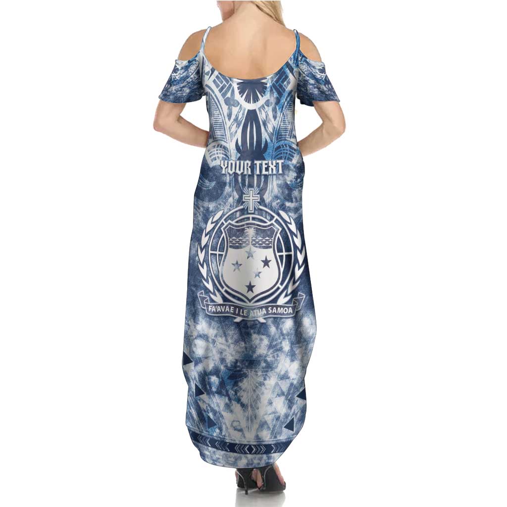 Samoa 685 Summer Maxi Dress Polynesian Pattern Tie Dye Style LT05 - Polynesian Pride