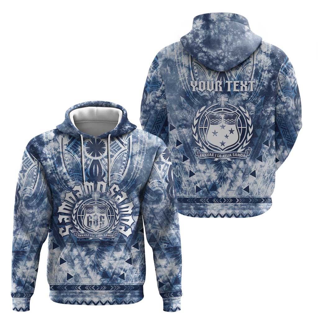 Samoa 685 Zip Hoodie Polynesian Pattern Tie Dye Style LT05 - Polynesian Pride