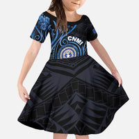 Personalized Northern Mariana Islands Family Matching Mermaid Dress and Hawaiian Shirt Ocean Floral Pattern