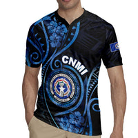 Personalized Northern Mariana Islands Rugby Jersey Ocean Floral Pattern