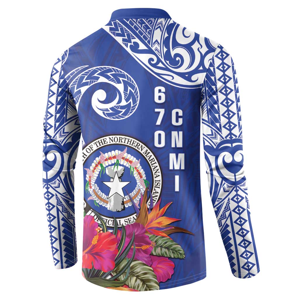 Hafa Adai Northern Mariana Islands Button Sweatshirt Polynesian Tribal Pattern LT05 - Polynesian Pride