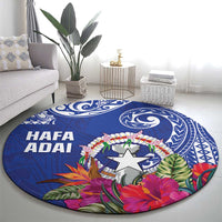 Hafa Adai Northern Mariana Islands Round Carpet Polynesian Tribal Pattern LT05 - Polynesian Pride