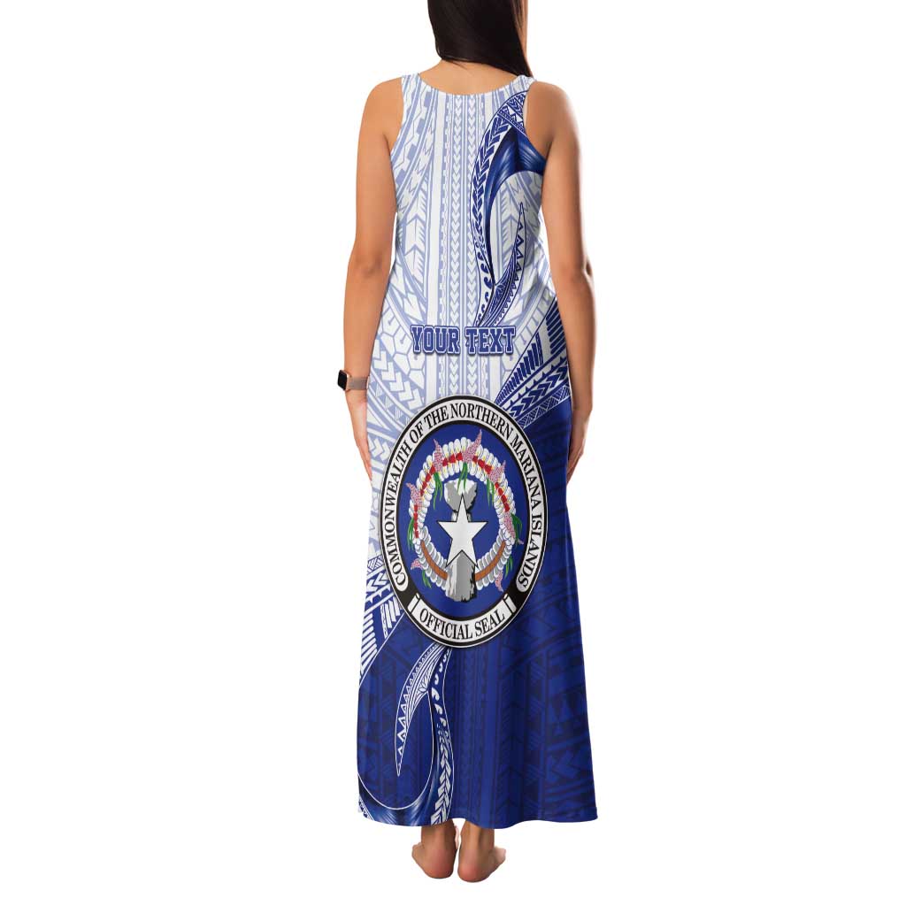 Personalized Northern Mariana Islands Tank Maxi Dress CNMI Seal