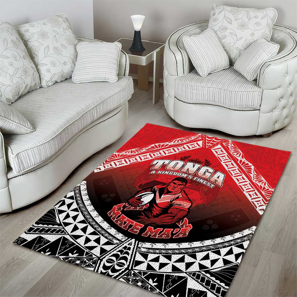 Rugby Tonga MMT Area Rug Mana O Tonga - Polynesian Pride