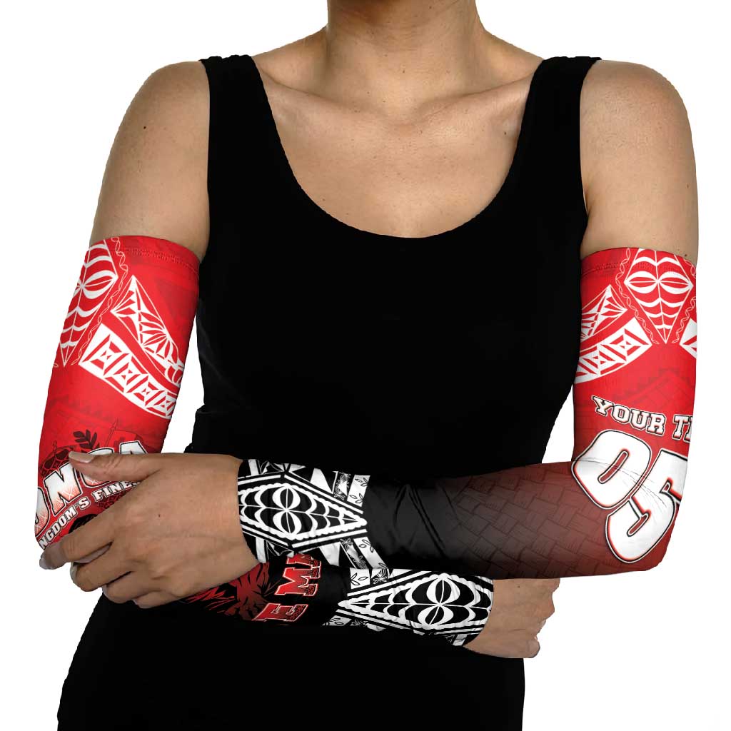 Custom Rugby Tonga MMT Arm Sleeves Mana O Tonga - Polynesian Pride