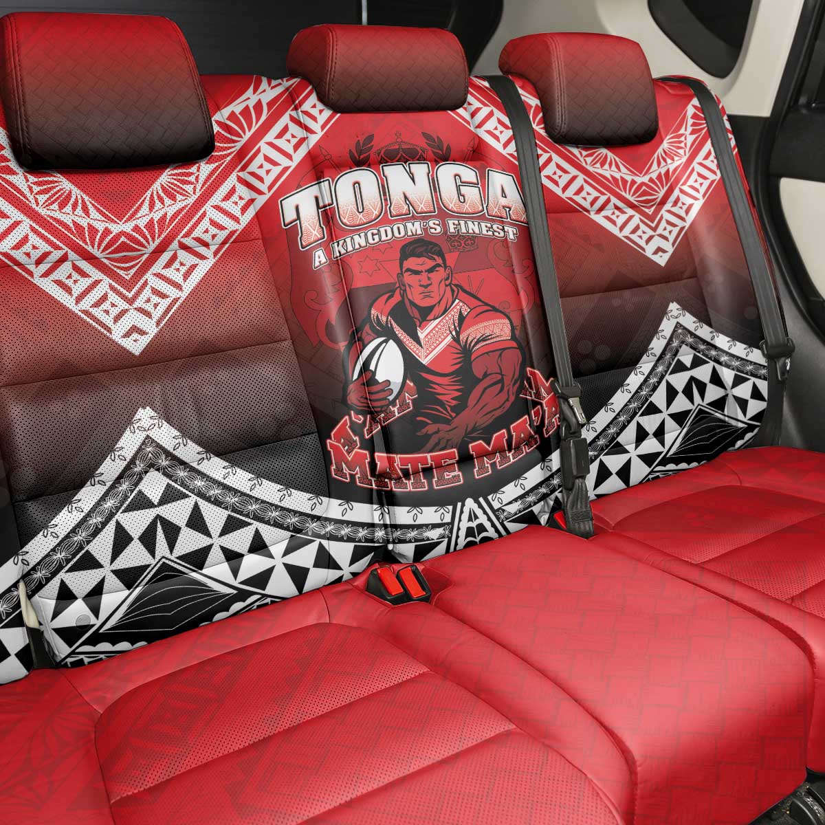 Rugby Tonga MMT Back Car Seat Cover Mana O Tonga - Polynesian Pride