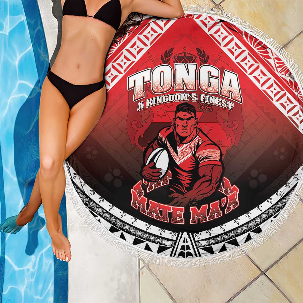 Rugby Tonga MMT Beach Blanket Mana O Tonga - Polynesian Pride