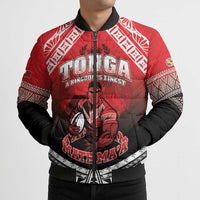 Custom Rugby Tonga MMT Bomber Puffer Jacket Mana O Tonga - Polynesian Pride