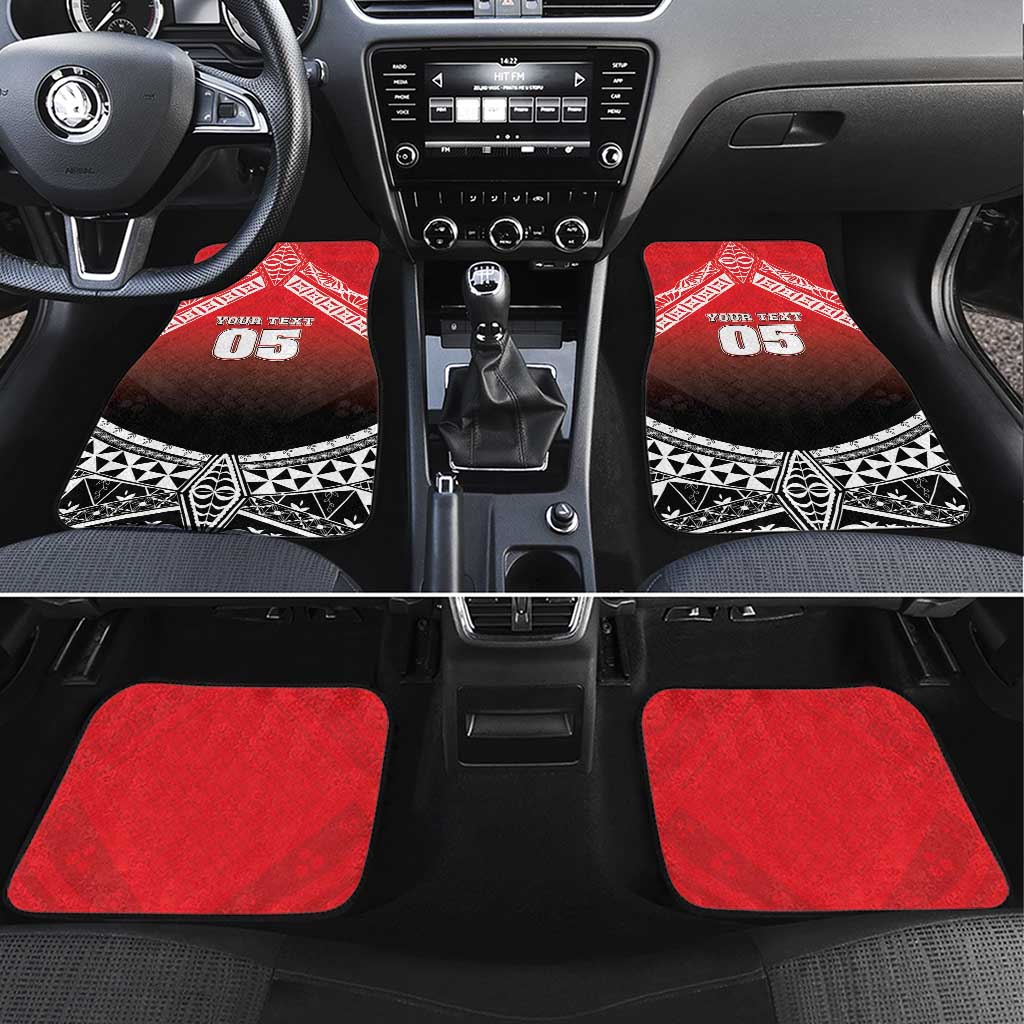 Custom Rugby Tonga MMT Car Mats Mana O Tonga - Polynesian Pride