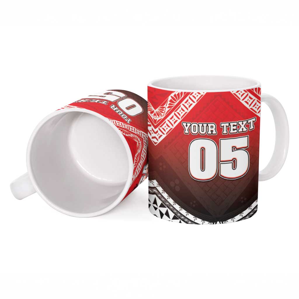 Custom Rugby Tonga MMT Ceramic Mug Mana O Tonga - Polynesian Pride