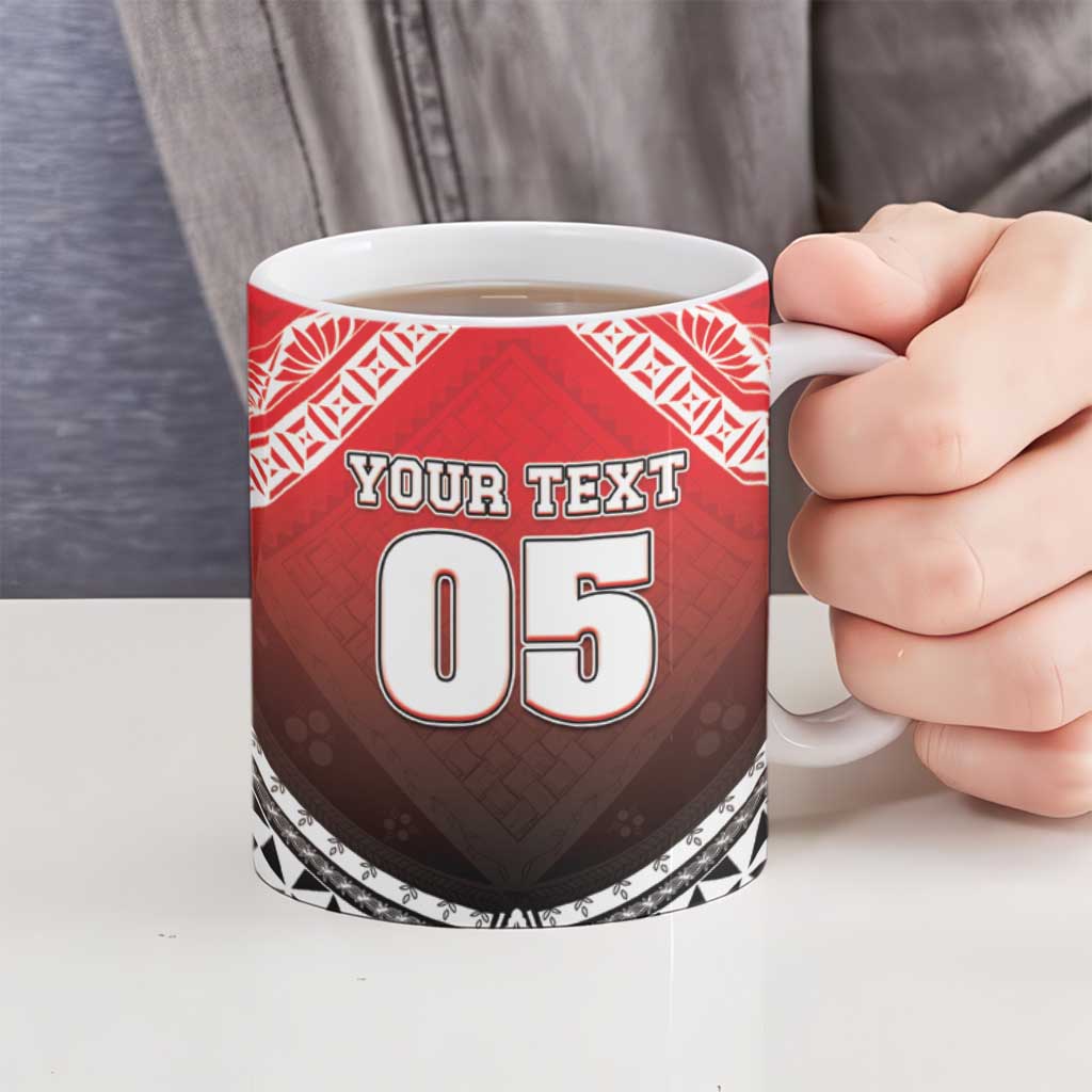 Custom Rugby Tonga MMT Ceramic Mug Mana O Tonga - Polynesian Pride