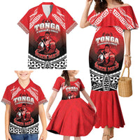 Custom Rugby Tonga MMT Family Matching Mermaid Dress and Hawaiian Shirt Mana O Tonga - Polynesian Pride