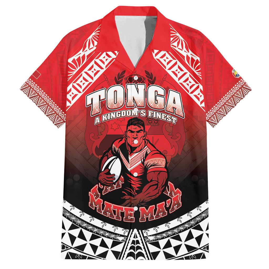 Custom Rugby Tonga MMT Family Matching Puletasi and Hawaiian Shirt Mana O Tonga - Polynesian Pride