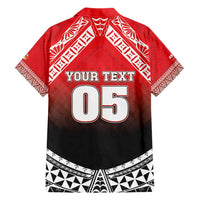 Custom Rugby Tonga MMT Family Matching Short Sleeve Bodycon Dress and Hawaiian Shirt Mana O Tonga - Polynesian Pride