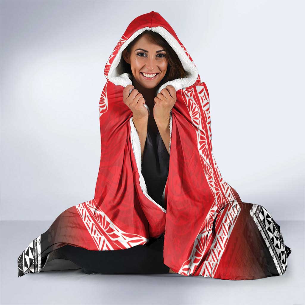 Rugby Tonga MMT Hooded Blanket Mana O Tonga - Polynesian Pride