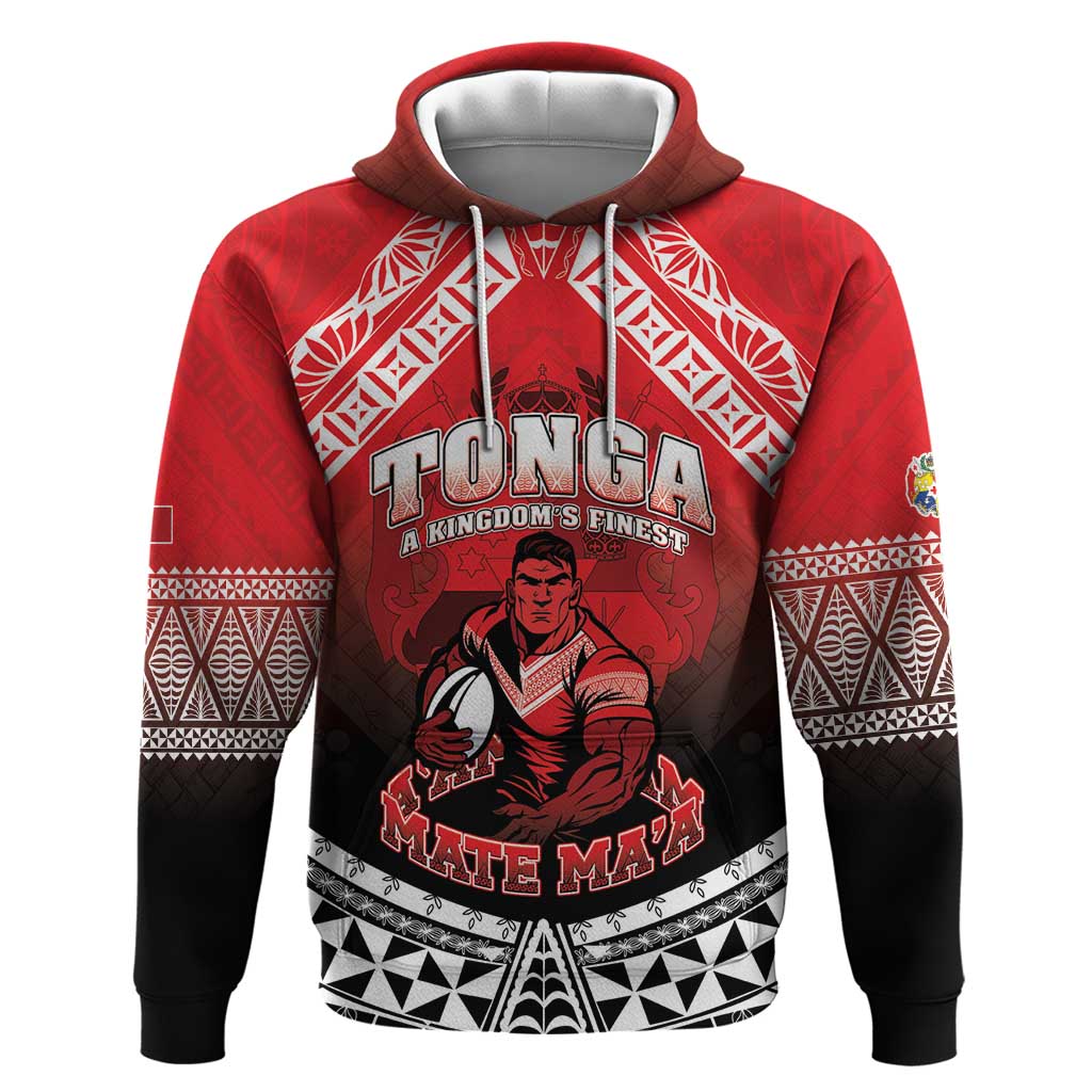 Custom Rugby Tonga MMT Hoodie Mana O Tonga - Polynesian Pride