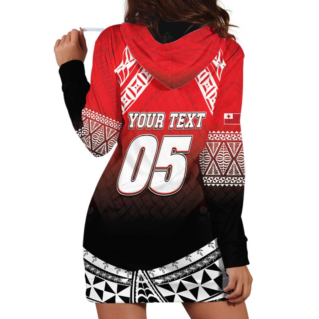 Custom Rugby Tonga MMT Hoodie Dress Mana O Tonga - Polynesian Pride