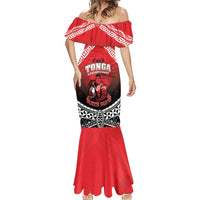 Custom Rugby Tonga MMT Mermaid Dress Mana O Tonga - Polynesian Pride