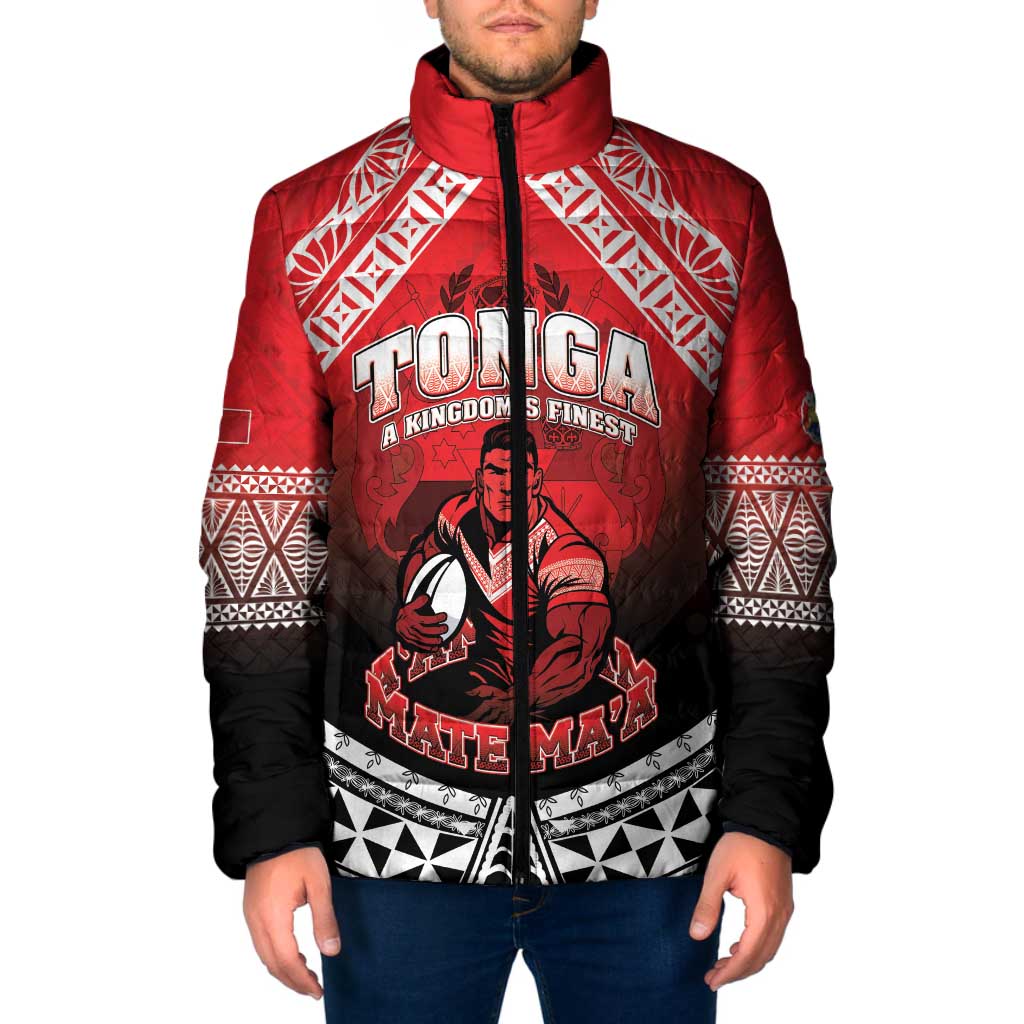 Custom Rugby Tonga MMT Padded Jacket Mana O Tonga - Polynesian Pride