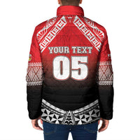 Custom Rugby Tonga MMT Padded Jacket Mana O Tonga - Polynesian Pride