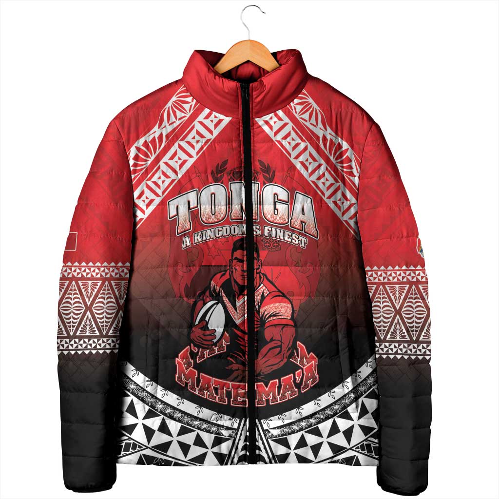 Custom Rugby Tonga MMT Padded Jacket Mana O Tonga - Polynesian Pride