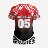 Custom Rugby Tonga MMT Scrub Top Mana O Tonga - Polynesian Pride