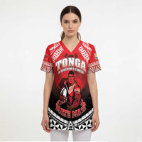 Custom Rugby Tonga MMT Scrub Top Mana O Tonga - Polynesian Pride