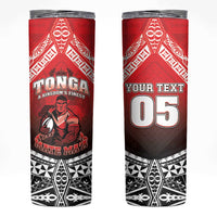 Custom Rugby Tonga MMT Skinny Tumbler Mana O Tonga - Polynesian Pride