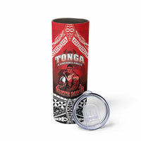 Custom Rugby Tonga MMT Skinny Tumbler Mana O Tonga - Polynesian Pride