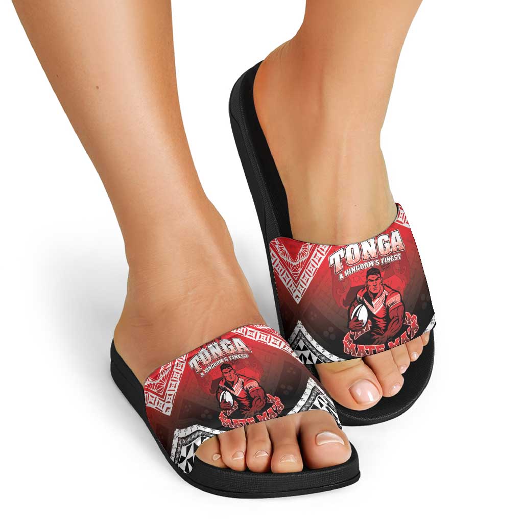 Rugby Tonga MMT Slide Sandals Mana O Tonga - Polynesian Pride