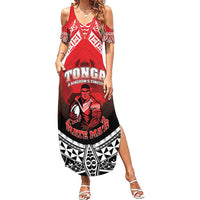 Custom Rugby Tonga MMT Summer Maxi Dress Mana O Tonga - Polynesian Pride