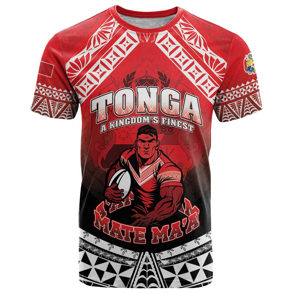 Custom Rugby Tonga MMT T Shirt Mana O Tonga - Polynesian Pride