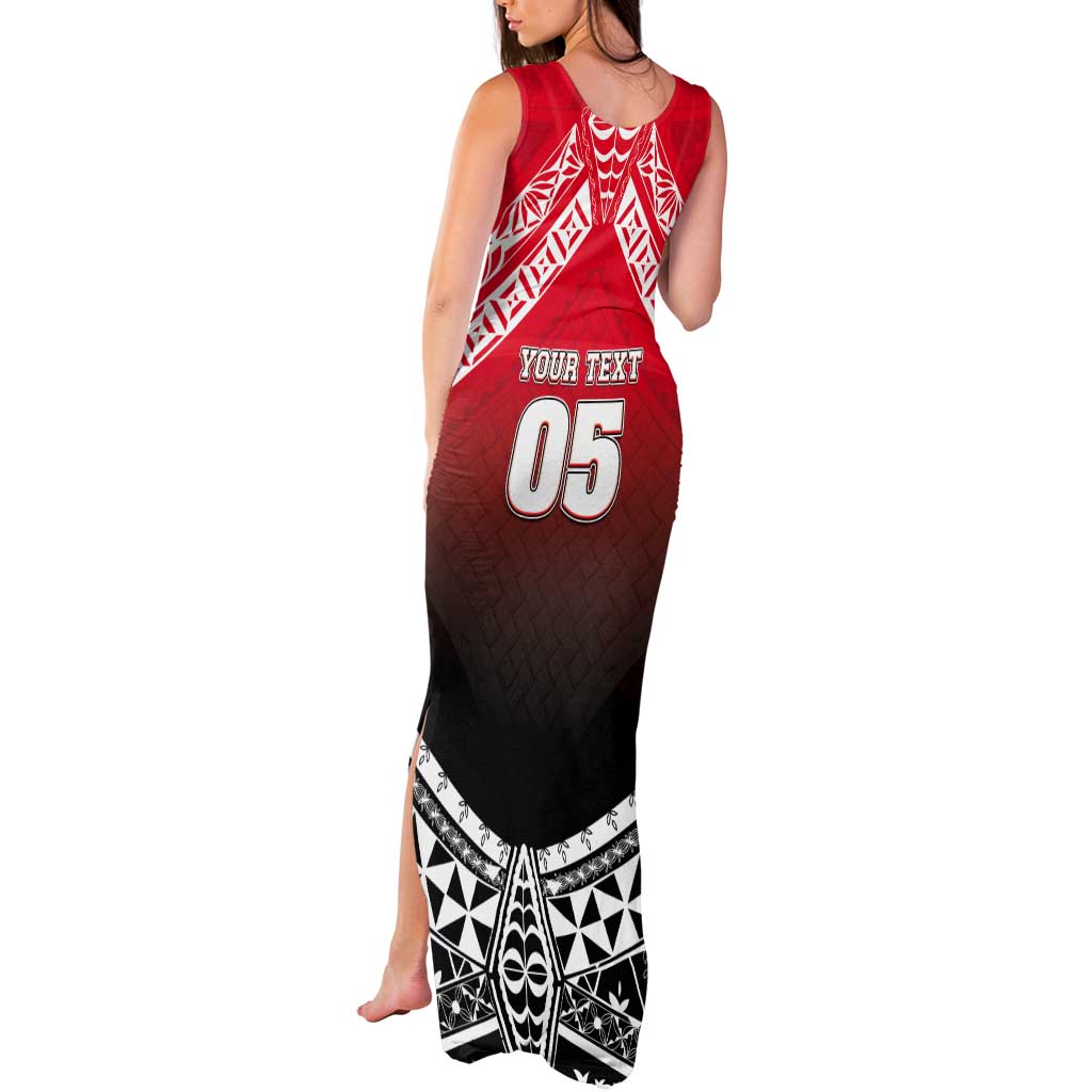 Custom Rugby Tonga MMT Tank Maxi Dress Mana O Tonga - Polynesian Pride