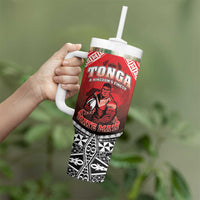 Custom Rugby Tonga MMT Tumbler With Handle Mana O Tonga - Polynesian Pride