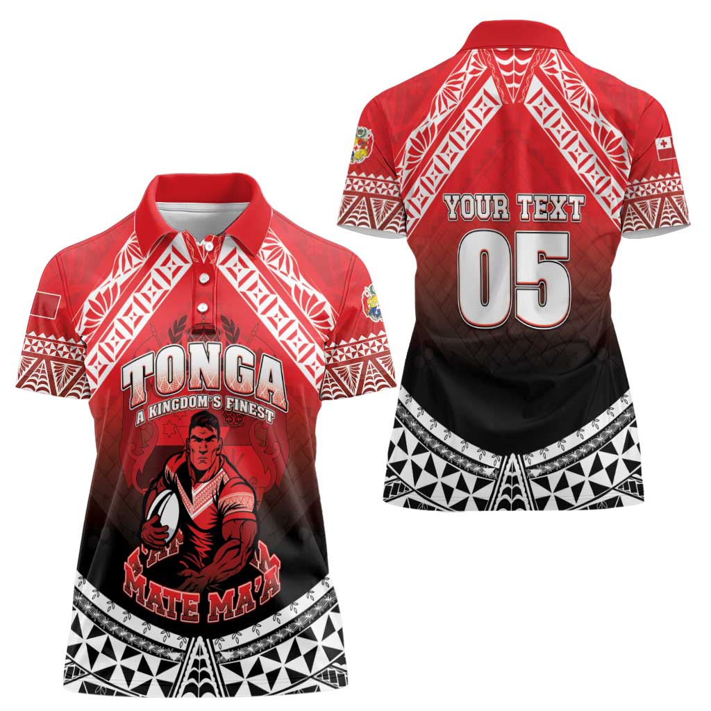 Custom Rugby Tonga MMT Women Polo Shirt Mana O Tonga - Polynesian Pride