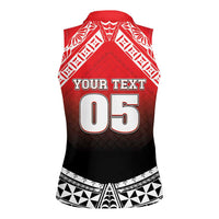 Custom Rugby Tonga MMT Women Sleeveless Polo Shirt Mana O Tonga - Polynesian Pride