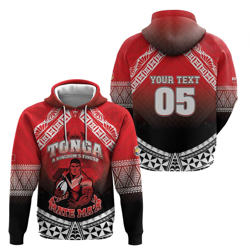 Custom Rugby Tonga MMT Zip Hoodie Mana O Tonga - Polynesian Pride