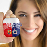 Rugby Samoa And Tonga AirPods Case Toa Samoa With Mate Maa - Polynesian Pride