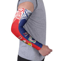 Custom Rugby Samoa And Tonga Arm Sleeves Toa Samoa With Mate Maa - Polynesian Pride