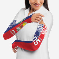 Custom Rugby Samoa And Tonga Arm Sleeves Toa Samoa With Mate Maa - Polynesian Pride