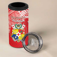 Custom Rugby Samoa And Tonga 4 in 1 Can Cooler Tumbler Toa Samoa With Mate Maa - Polynesian Pride