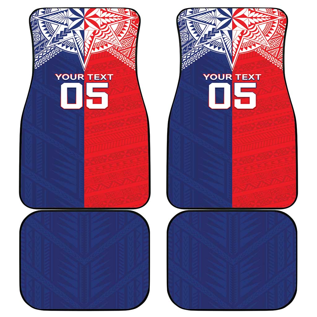 Custom Rugby Samoa And Tonga Car Mats Toa Samoa With Mate Maa - Polynesian Pride