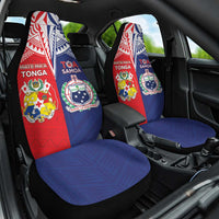 Rugby Samoa And Tonga Car Seat Cover Toa Samoa With Mate Maa - Polynesian Pride