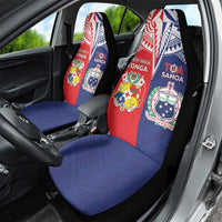 Rugby Samoa And Tonga Car Seat Cover Toa Samoa With Mate Maa - Polynesian Pride
