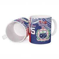 Custom Rugby Samoa And Tonga Ceramic Mug Toa Samoa With Mate Maa - Polynesian Pride