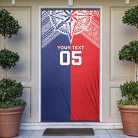Custom Rugby Samoa And Tonga Door Cover Toa Samoa With Mate Maa - Polynesian Pride