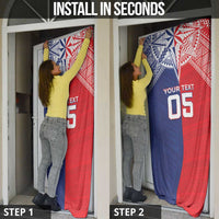 Custom Rugby Samoa And Tonga Door Cover Toa Samoa With Mate Maa - Polynesian Pride