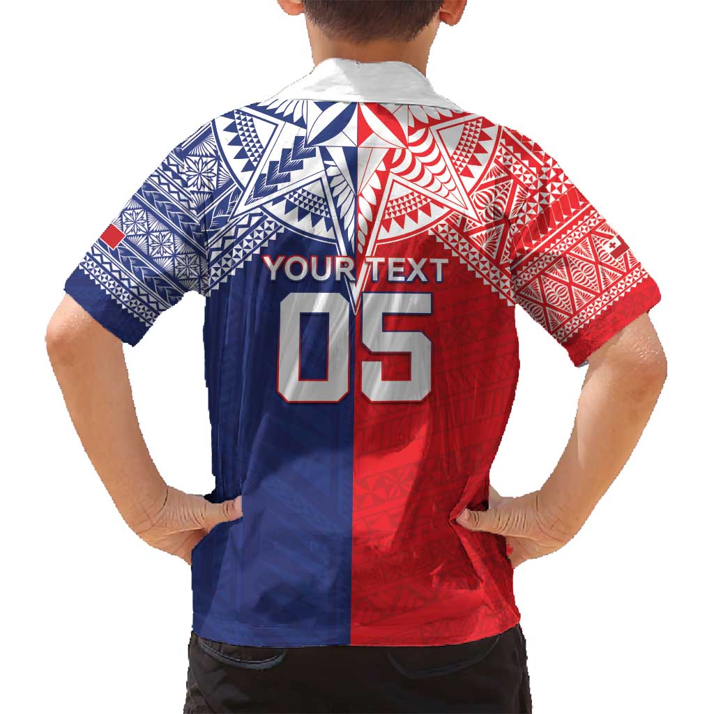 Custom Rugby Samoa And Tonga Family Matching Long Sleeve Bodycon Dress and Hawaiian Shirt Toa Samoa With Mate Maa - Polynesian Pride