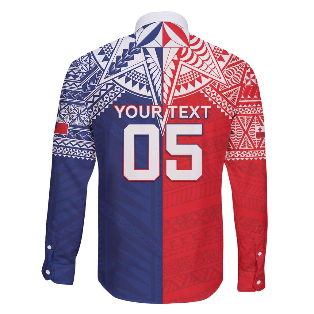 Custom Rugby Samoa And Tonga Family Matching Long Sleeve Bodycon Dress and Hawaiian Shirt Toa Samoa With Mate Maa - Polynesian Pride